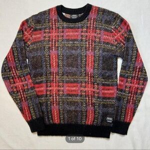 (L) Wesc Plaid Sweater MSRP $125